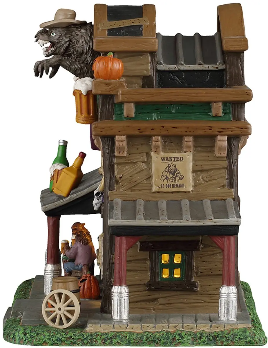 Lemax Spooky Town Silver Slug Saloon - Verlicht Huisje - afbeelding 2 van 3