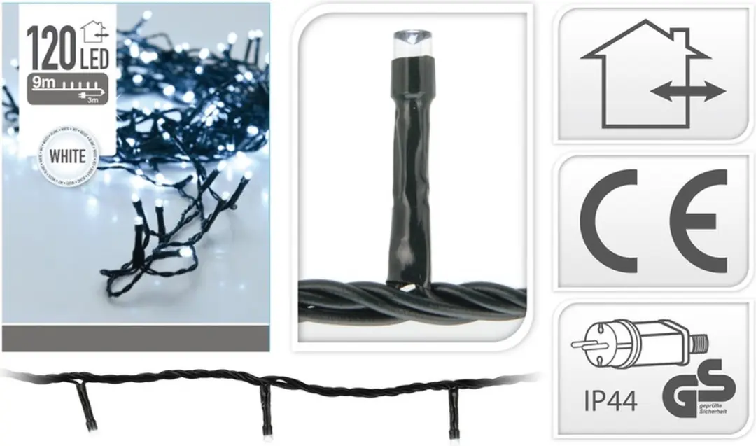 Koopman LED Verlichting 120 LED - 9 Meter - Wit - afbeelding 6 van 6