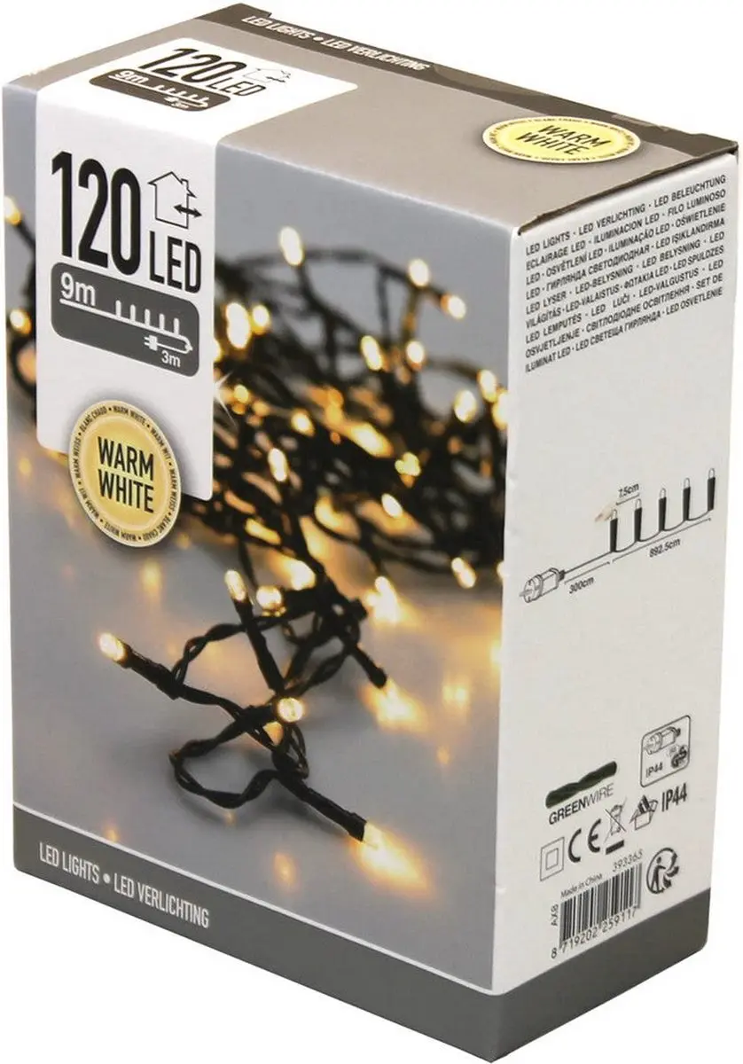 Koopman Kerstverlichting - 120 LED - Warm wit - afbeelding 3 van 6