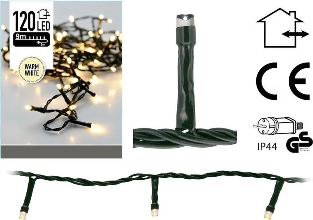 Koopman Kerstverlichting - 120 LED - Warm wit - afbeelding 5 van 6