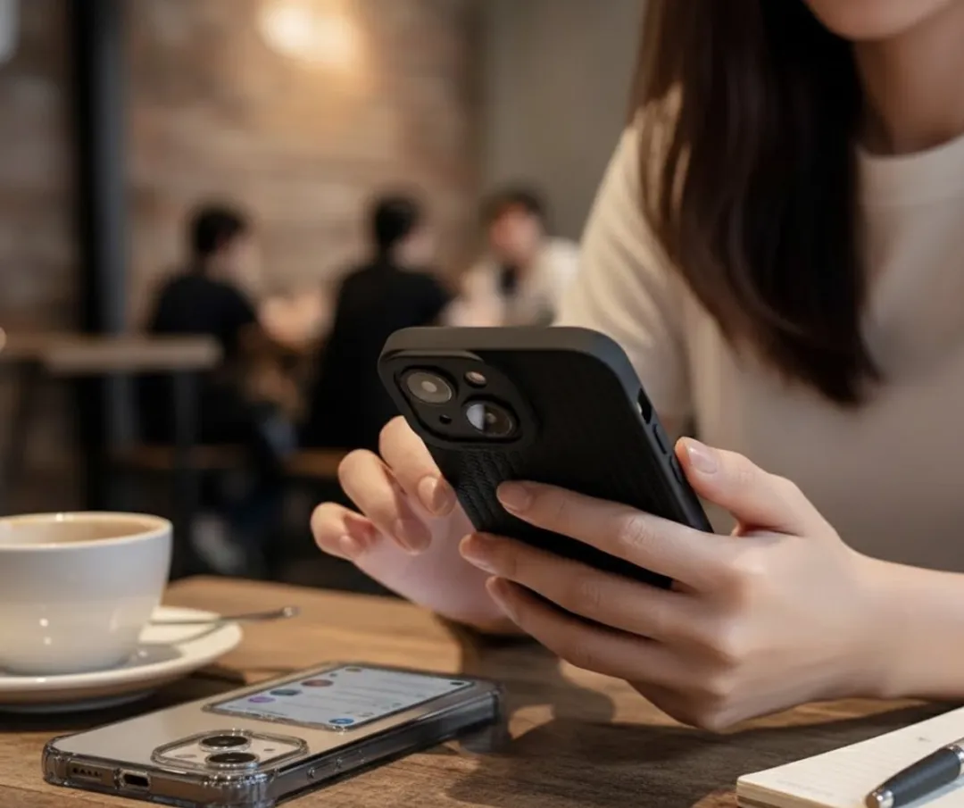 NUVEX iPhone 11 Hoesje Set - Grijs/Zwart - Transparant & Gewatteerd - afbeelding 6 van 6