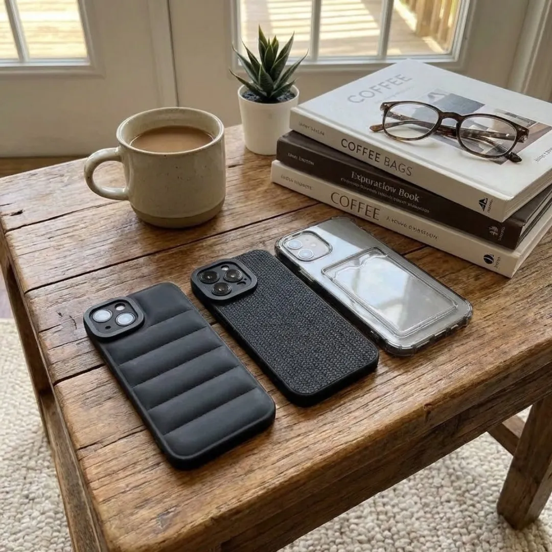 NUVEX iPhone 11 Hoesje Set - Grijs/Zwart - Transparant & Gewatteerd