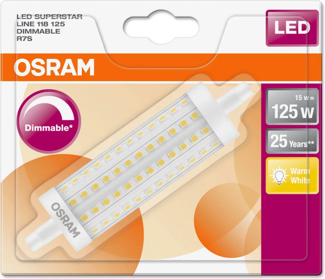 Osram LED-lamp R7s 15W Warmwit