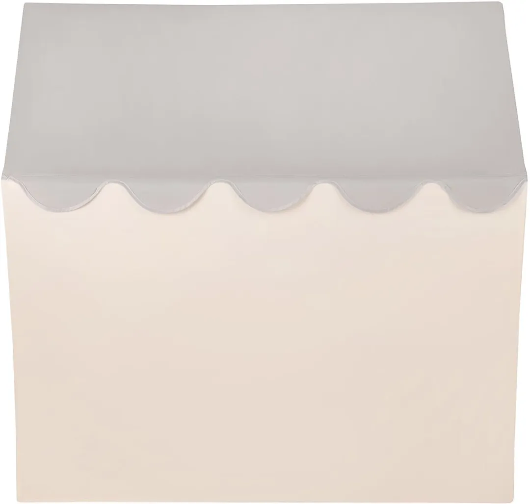 KiddyMoon Kindertent Speelhuisje 200 Ballen - Wit/Grijs/Beige