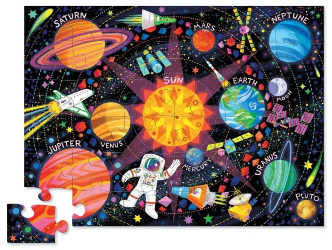 Crocodile Creek Grote Astronaut Vloerpuzzel 36 Stuks - CC40778