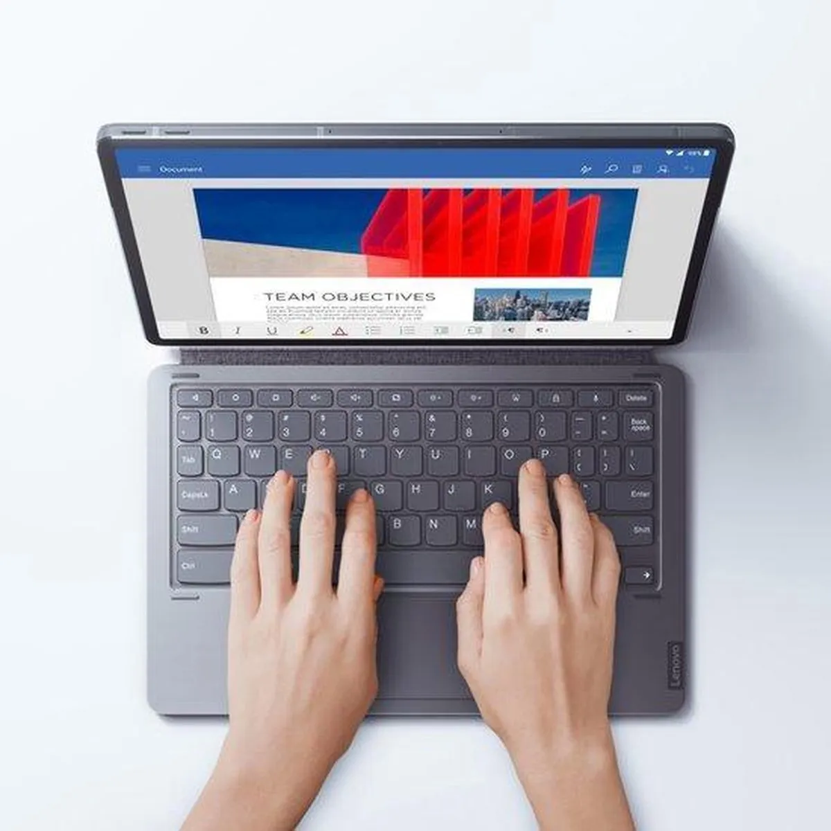 Lenovo Tab P11 Pro ZG38C03296 Toetsenbord - Grijs