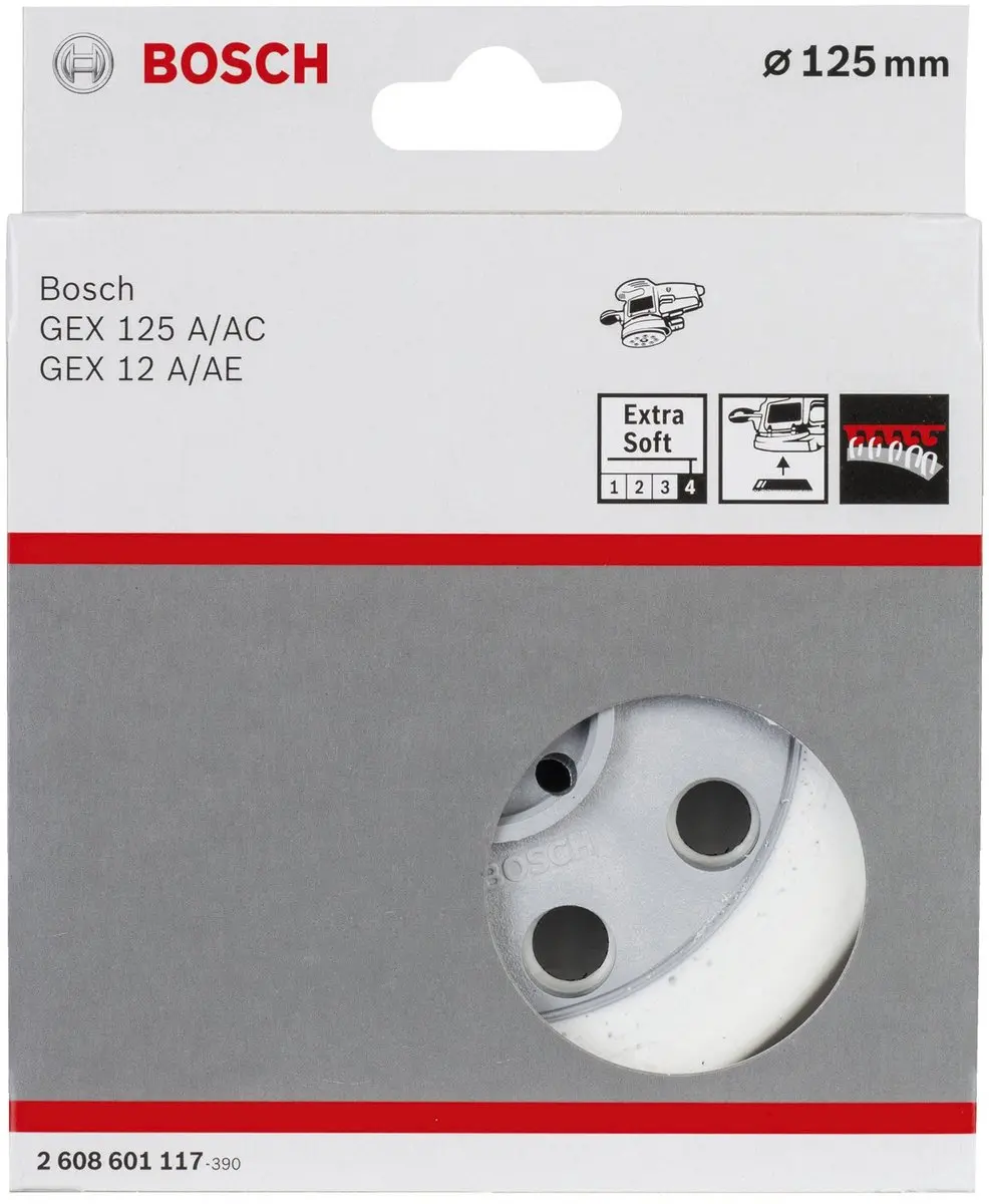 Bosch Gex 125 AC Schuurplateau 2608601117 - Extra-zacht - afbeelding 2 van 3