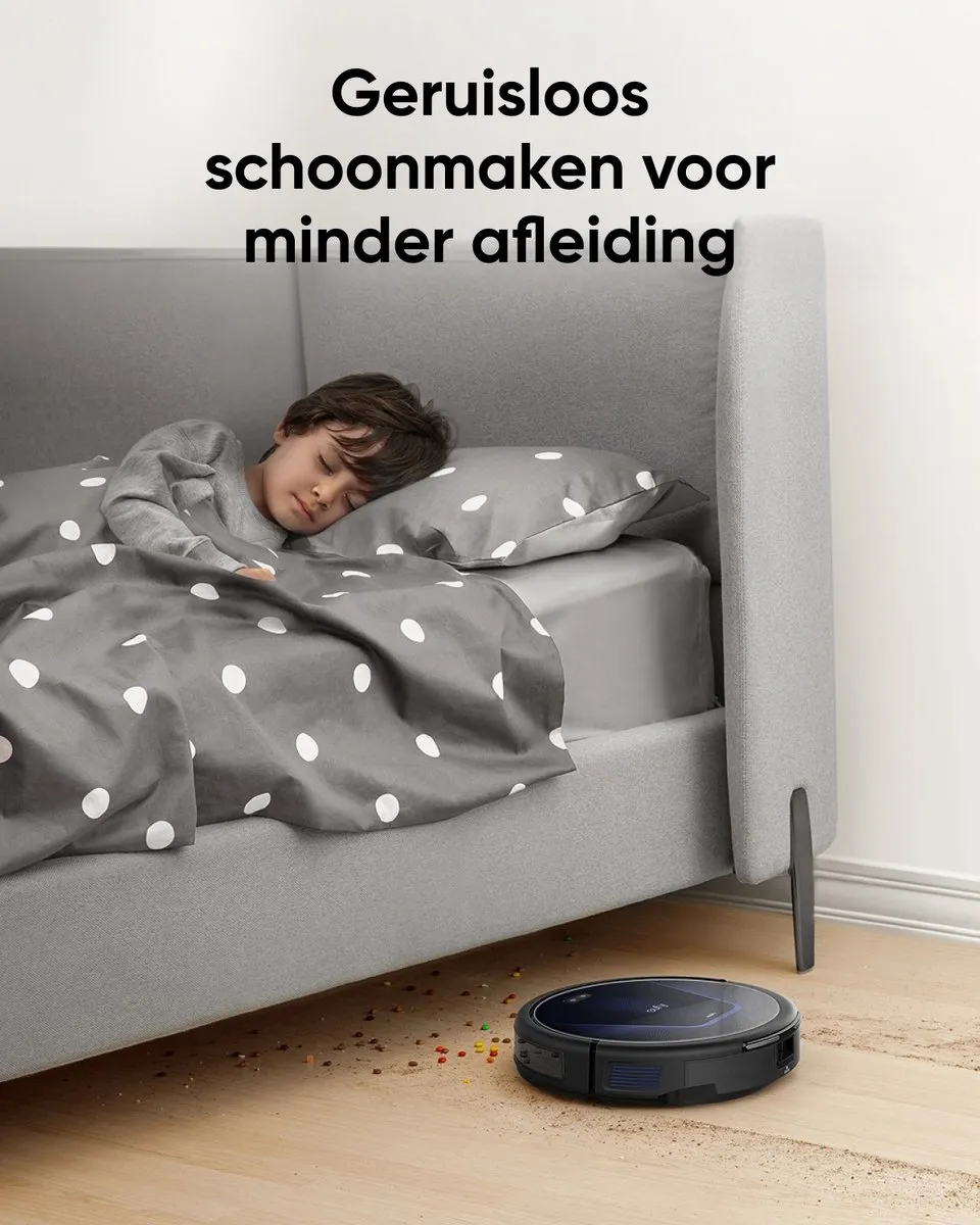 Eufy G50 Hybride Robotstofzuiger 4000 Pa - Zwart