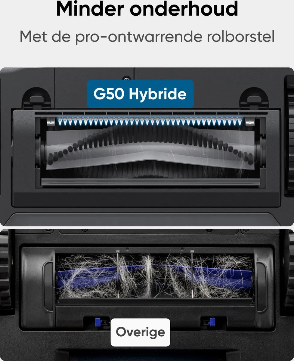 Eufy G50 Hybride Robotstofzuiger 4000 Pa - Zwart