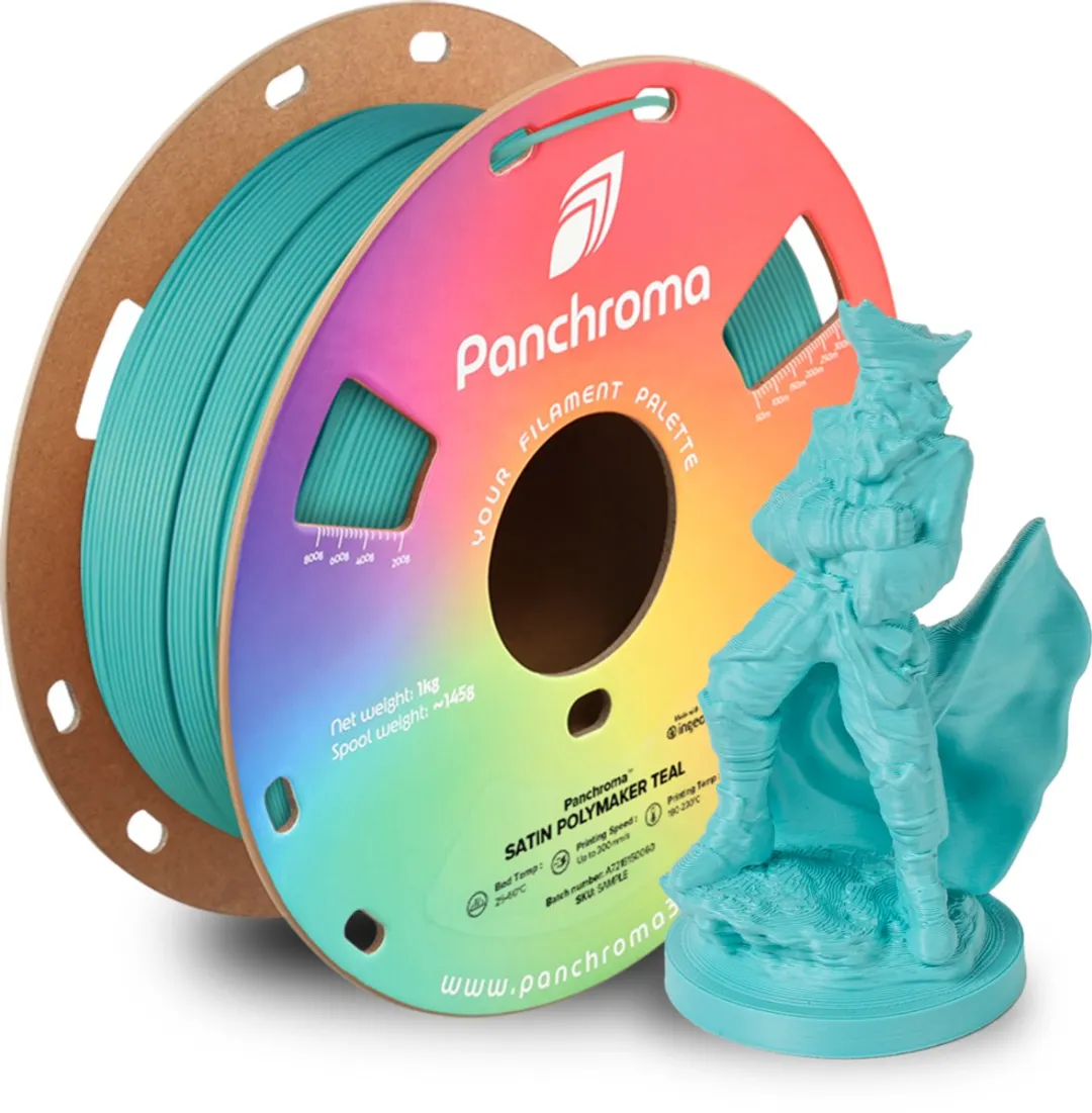 Polymaker PLA Satin Filament 1.75mm Teal 1kg