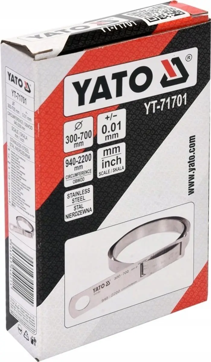 Yato YT-71701 Roestvrijstalen Meetlint - Zilver - afbeelding 3 van 3