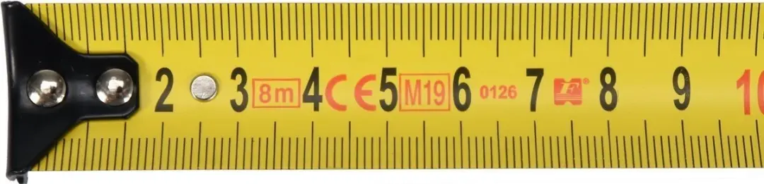 Yato Meetlint YT-71073 - 8m x 25mm - Geel/Zwart - afbeelding 3 van 6