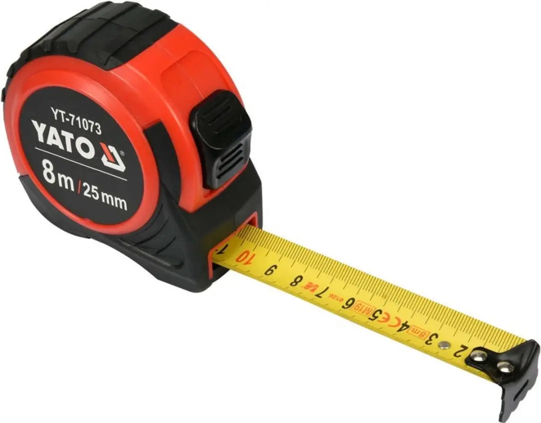 Yato Meetlint YT-71073 - 8m x 25mm - Geel/Zwart - afbeelding 2 van 6