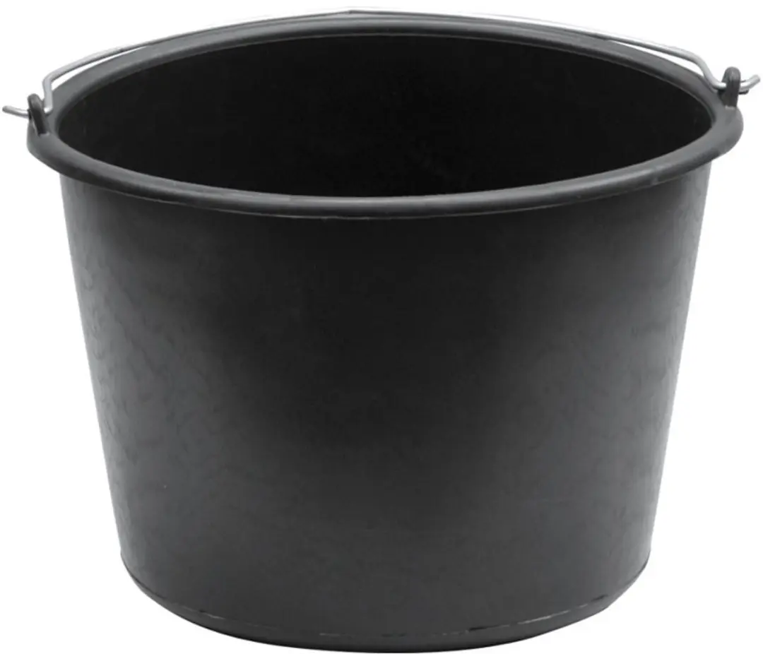 Bouwemmer 16L Zwart