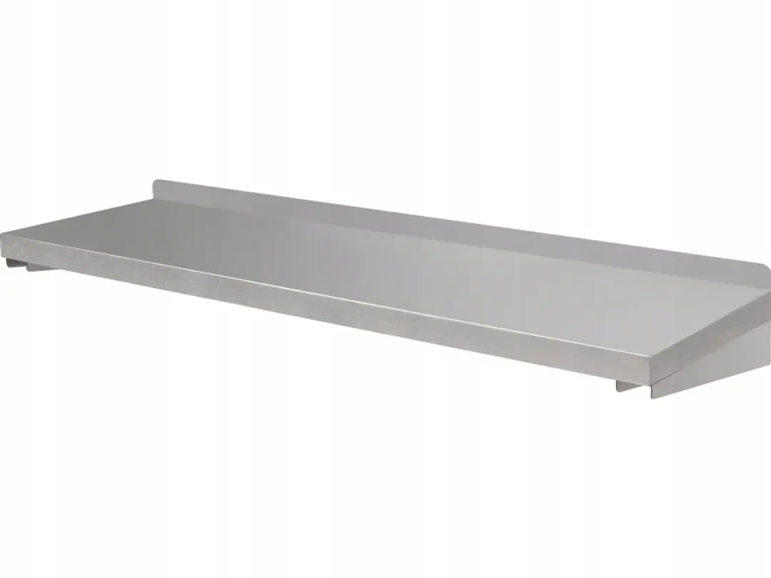 Wandrek met Rand, Roestvrij Staal, 100x30x35cm