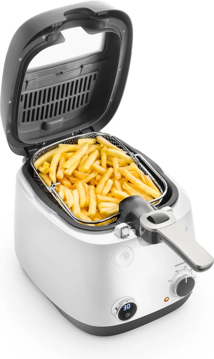 De'Longhi FS 6067 Friteuse 2,4L - 1800W - Antraciet/Wit