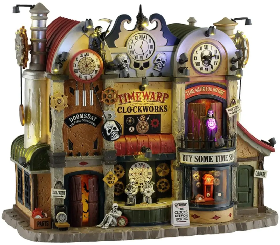 Lemax Spooky Town Timewarp Clockworks