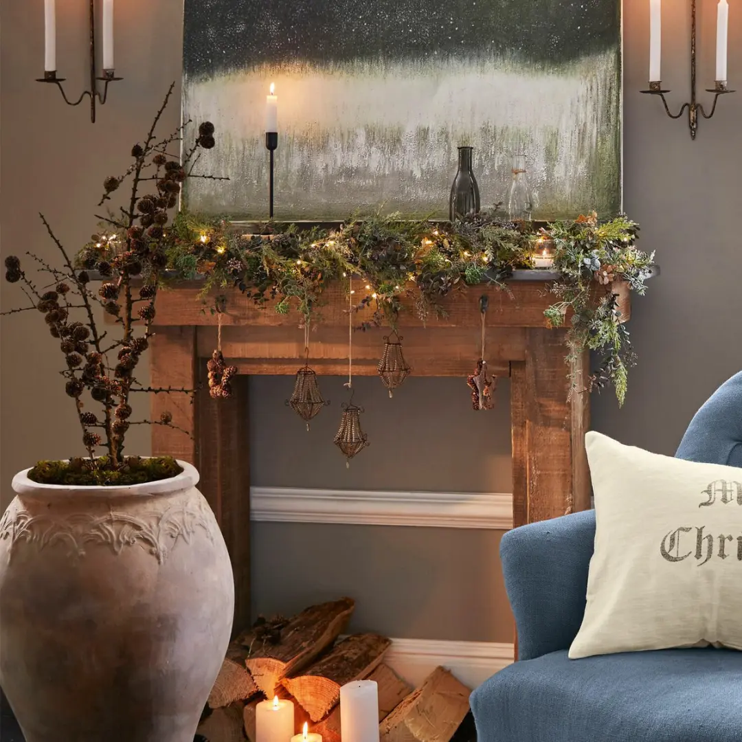 Loberon Gilpin Kerstversiering Set van 3 - Antiekbruin - afbeelding 2 van 4