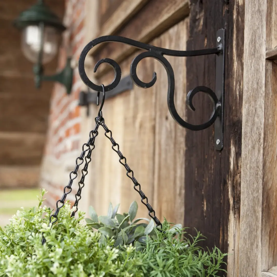 Esschert Design Haak Metaal Hanging Basket - Small - Zwart - afbeelding 3 van 3