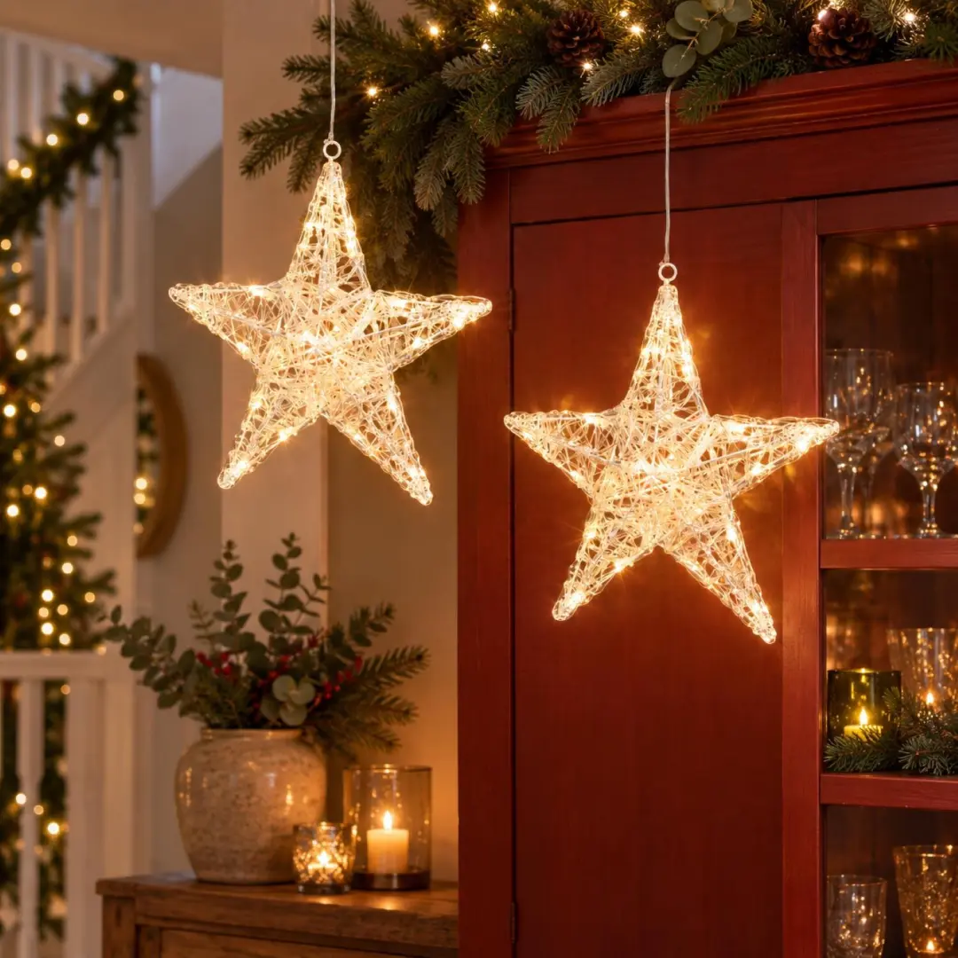 Verlichte kerstster