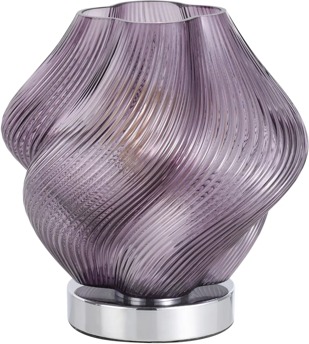 EGLO Vicenne Tafellamp - E27 - 23 cm - Chroom/Violet - afbeelding 2 van 6