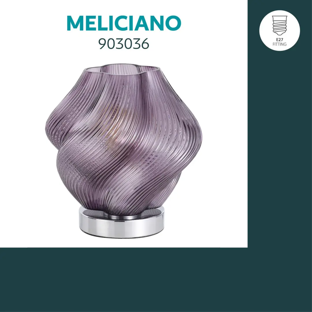 EGLO Vicenne Tafellamp - E27 - 23 cm - Chroom/Violet - afbeelding 4 van 6