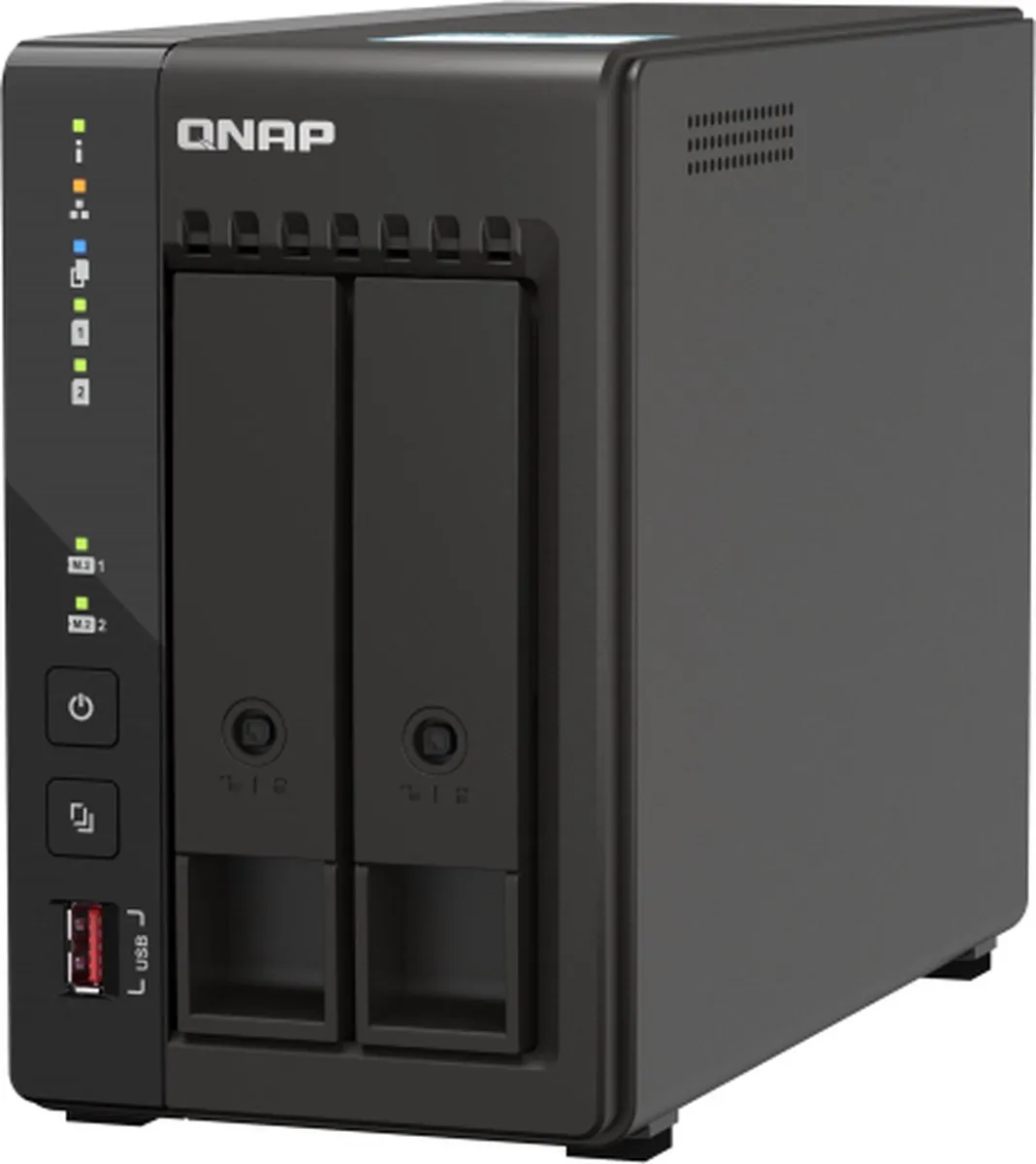 QNAP TS-253E-8G NAS - 2Bays - 4-Core - Zwart
