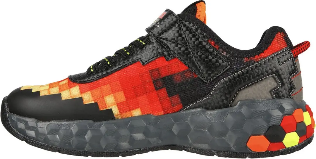 Skechers Mega-Craft 3.0 Jongens Sneakers - Zwart/Rood - afbeelding 2 van 6