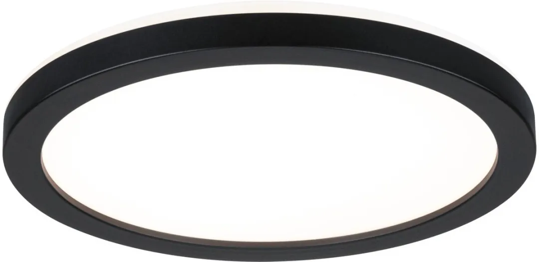 Paulmann Atria Shine LED-paneel 11,2W 850lm 3000K - Ø19cm - Zwart