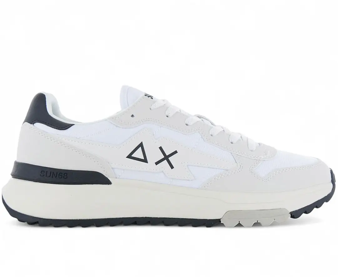 SUN68 Niki 2.0 Solo - Heren Sneakers Schoenen Wit Z45120-01 , Maat: EU 46