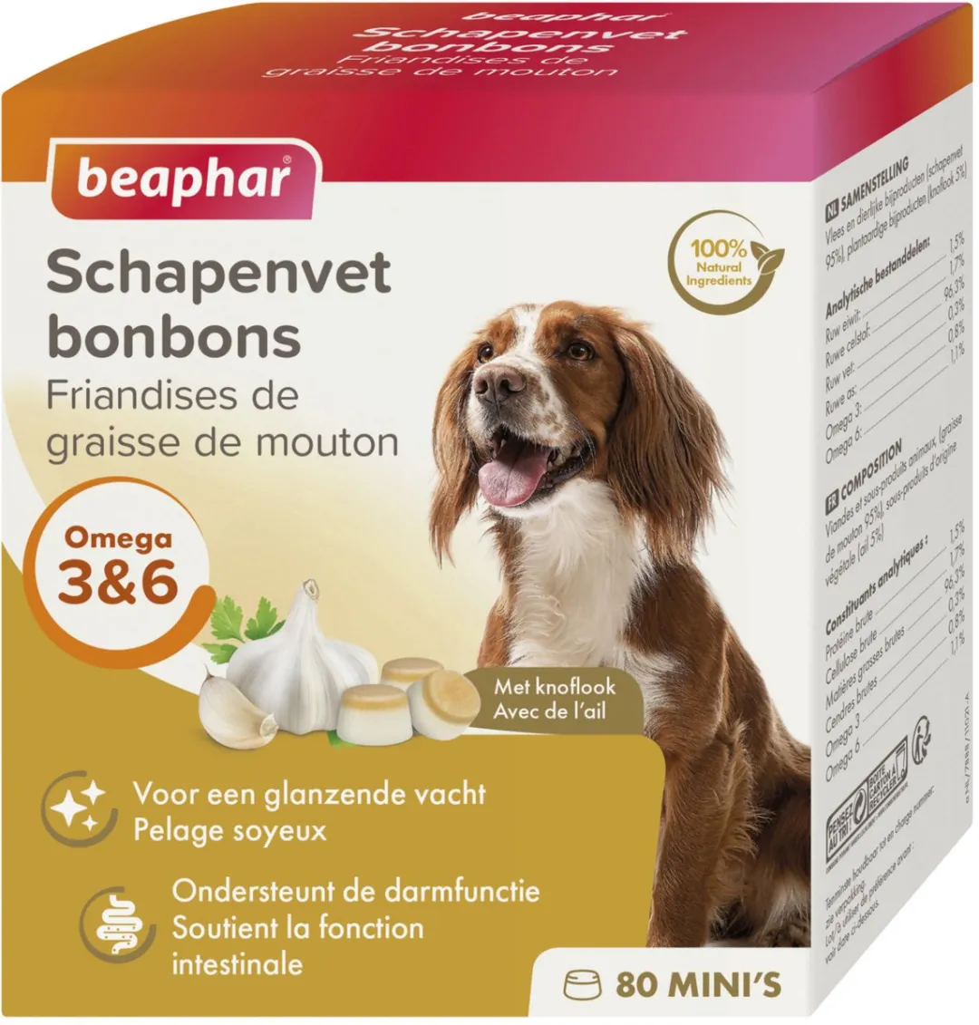Beaphar Schapenvet Bonbons Knoflook 245g