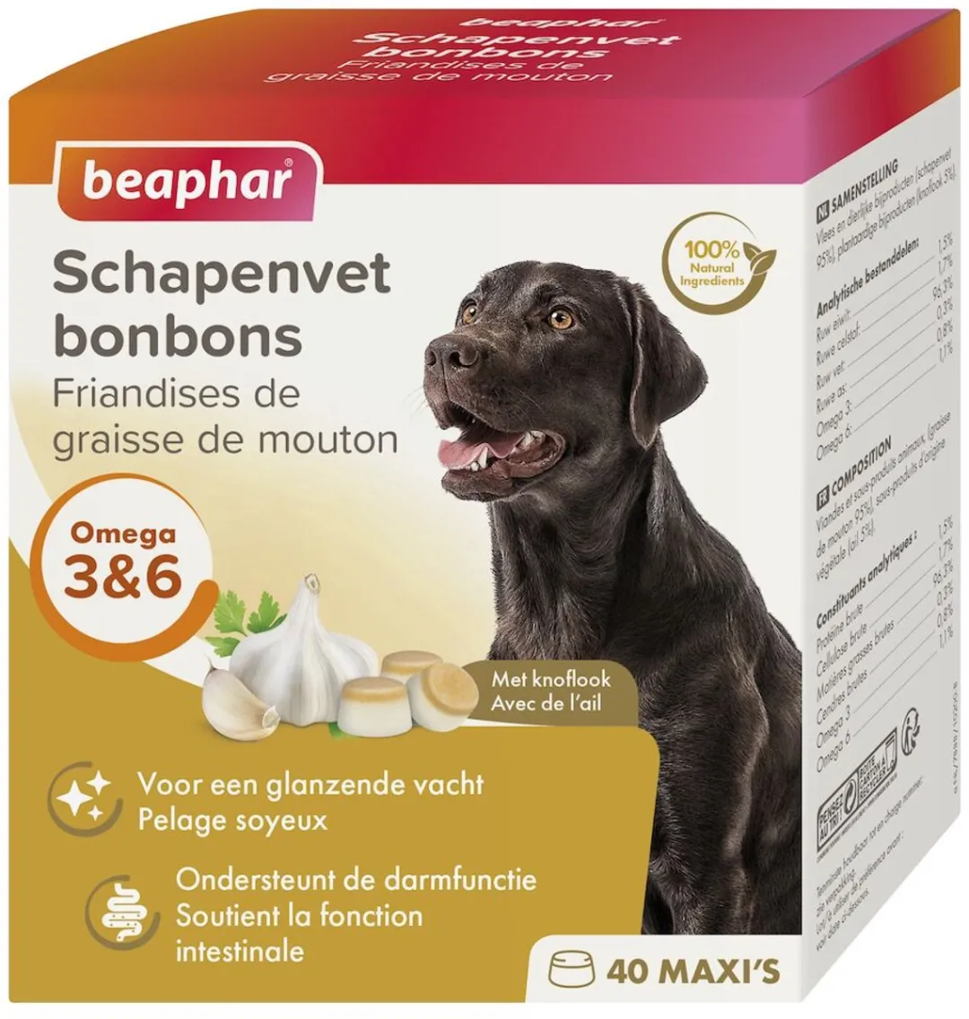 Beaphar Schapenvet Bonbons Knoflook 245g