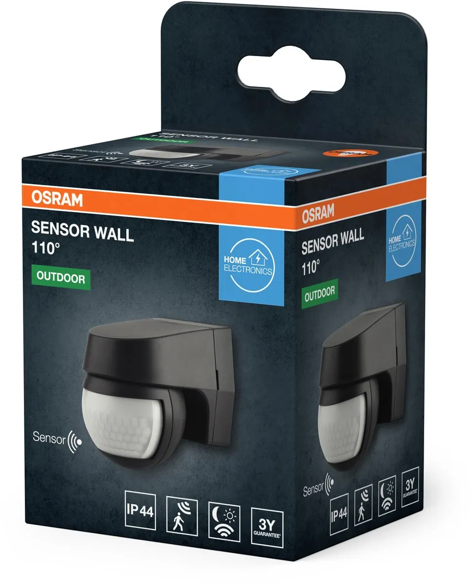 Osram Sensor Wandlamp 110° IP44 - Donkergrijs - afbeelding 6 van 6