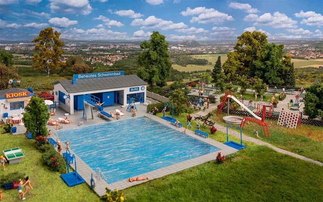 Faller - 1/87 ACTIESET RECREATIEPARK - modelbouwsets, hobbybouwspeelgoed voor kinderen, modelverf en accessoires