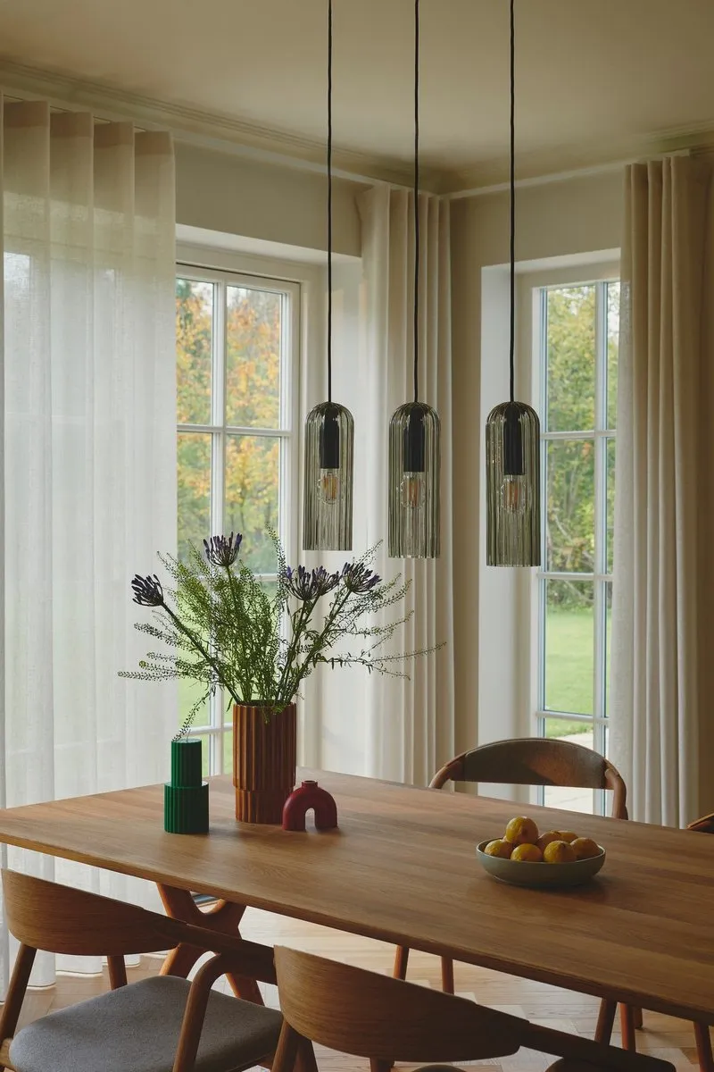 Nordlux Miella Hanglamp 3-arm E27 - Smokey Glas