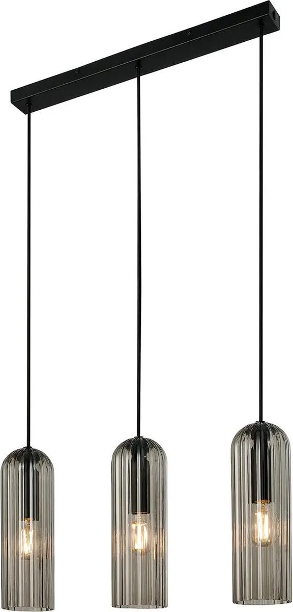 Nordlux Miella Hanglamp 3-arm E27 - Smokey Glas