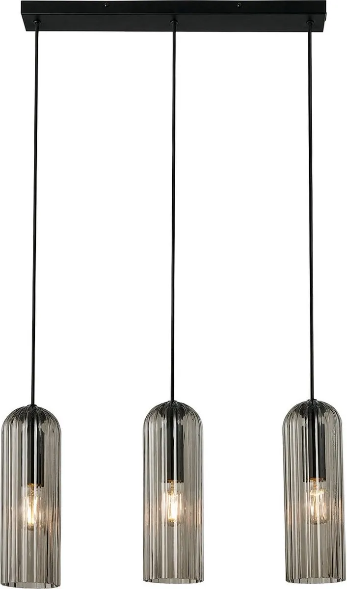 Nordlux Miella Hanglamp 3-arm E27 - Smokey Glas