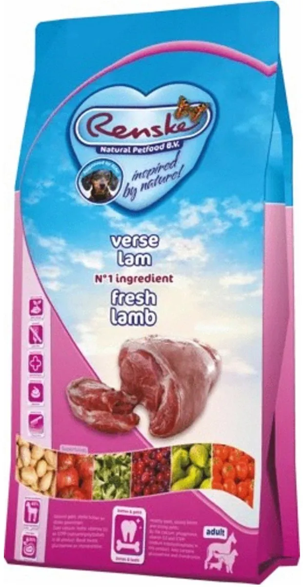 Renske Super Premium Graanvrij Hondenvoer Lam 6.5kg