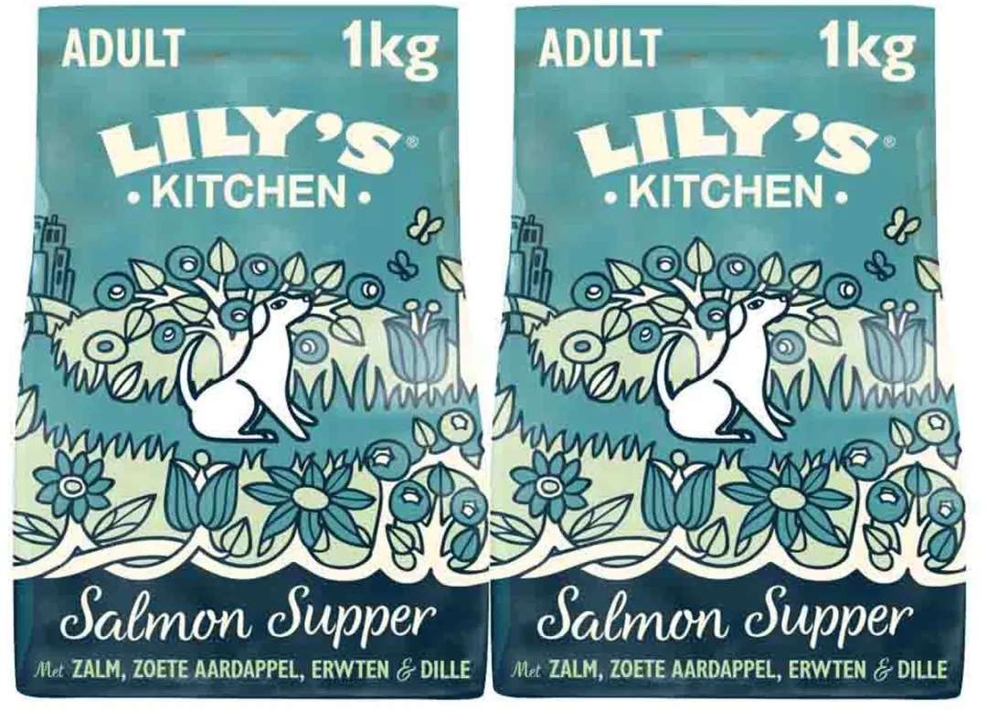 Lily's Kitchen Hondenvoer Droog Salmon Supper - 2 x 1 kg - Voordeelverpakking
