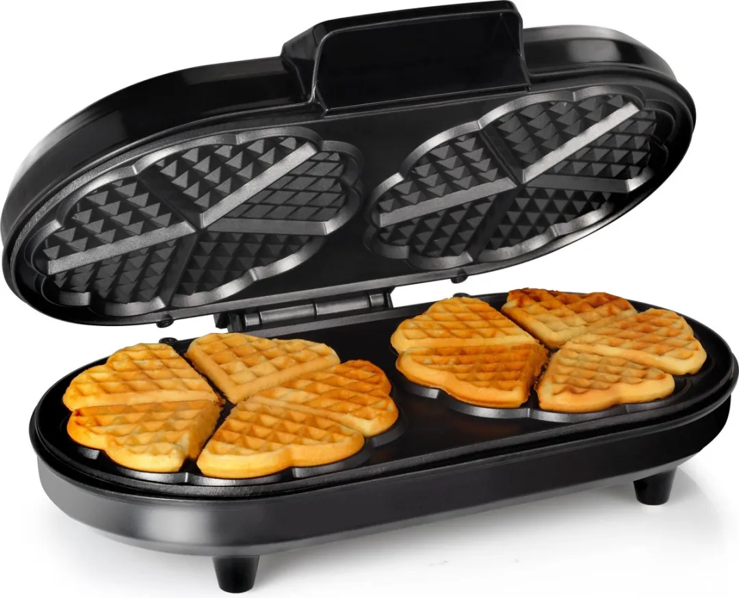 Tristar Wafelijzer WF-2120 - 1200W - 10 Hartvormige Wafels - Aluminium