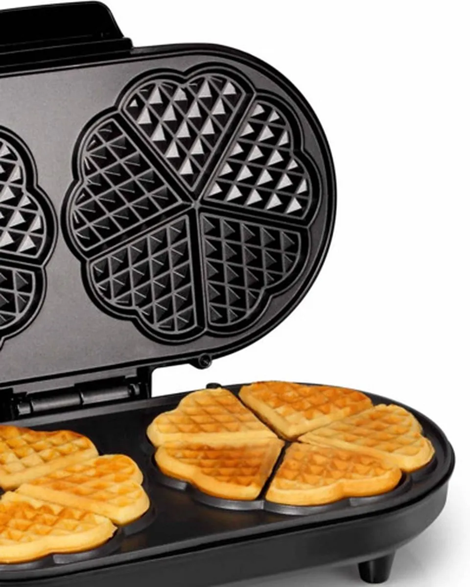 Tristar Wafelijzer WF-2120 - 1200W - 10 Hartvormige Wafels - Aluminium