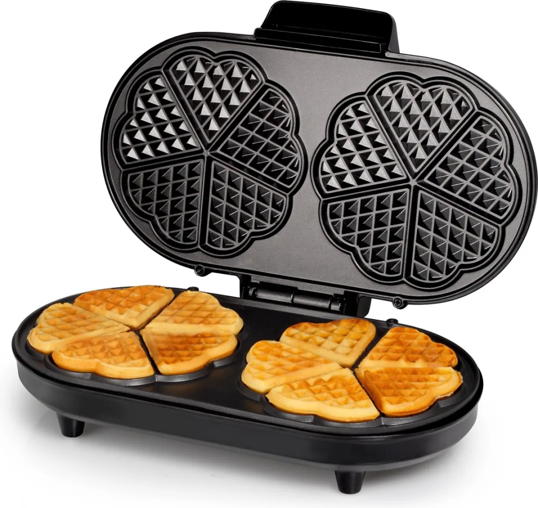 Tristar Wafelijzer WF-2120 - 1200W - 10 Hartvormige Wafels - Aluminium