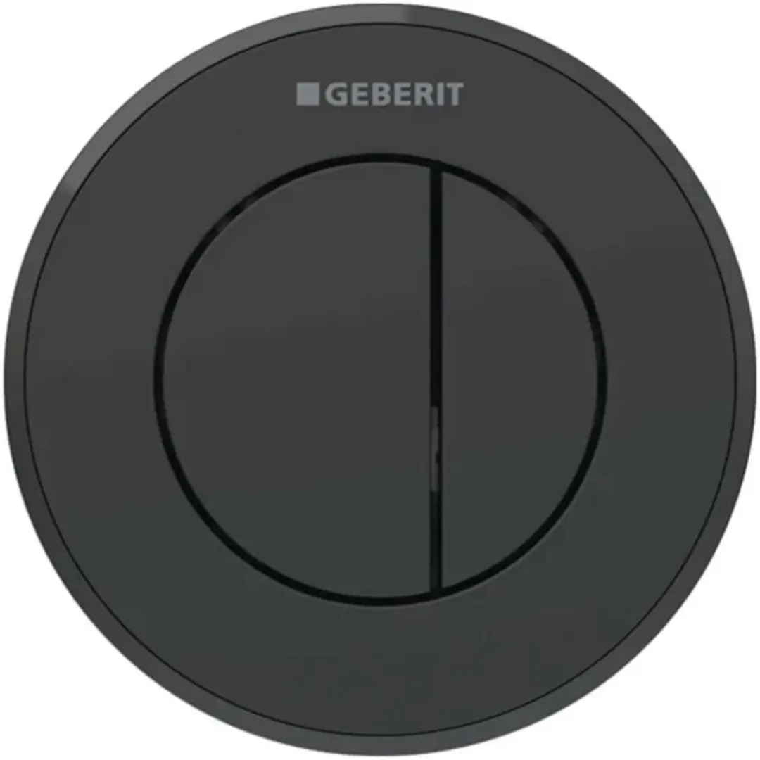 Geberit type 10 afstandsbediening, rond, pneumatisch, 2-toets spoeling, inbouwkn
