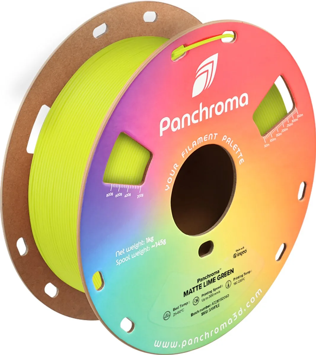 Polymaker PolyTerra PLA Matte 1.75mm Limoen Groen 1kg