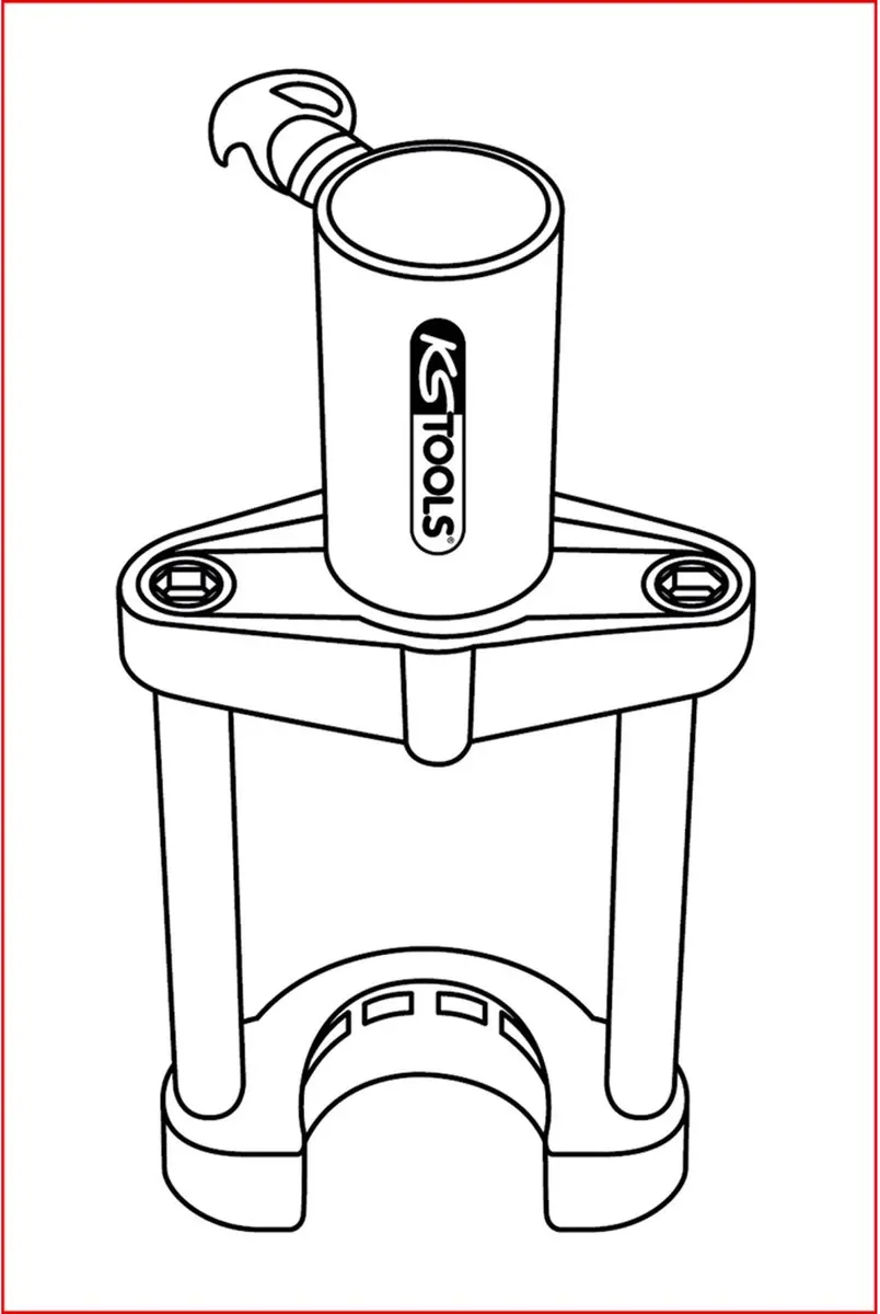 KS Tools Universeel persstatief 9-delig 440.0180 - afbeelding 2 van 6