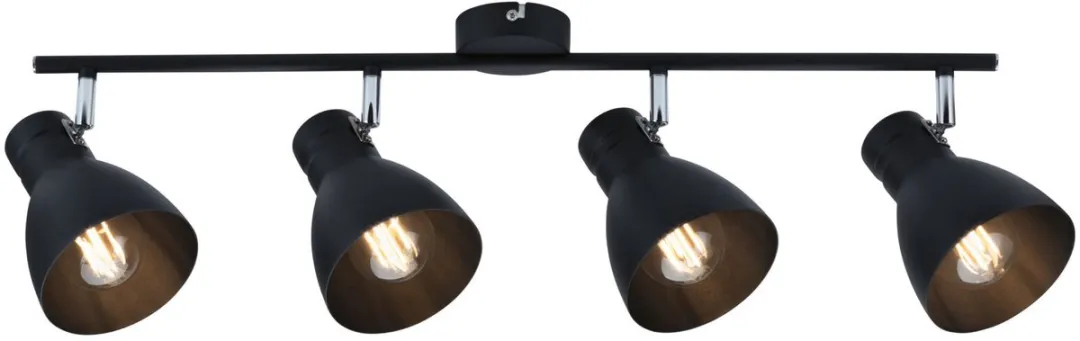 Paulmann Spotlight Davy E27 4x20W - Zwart