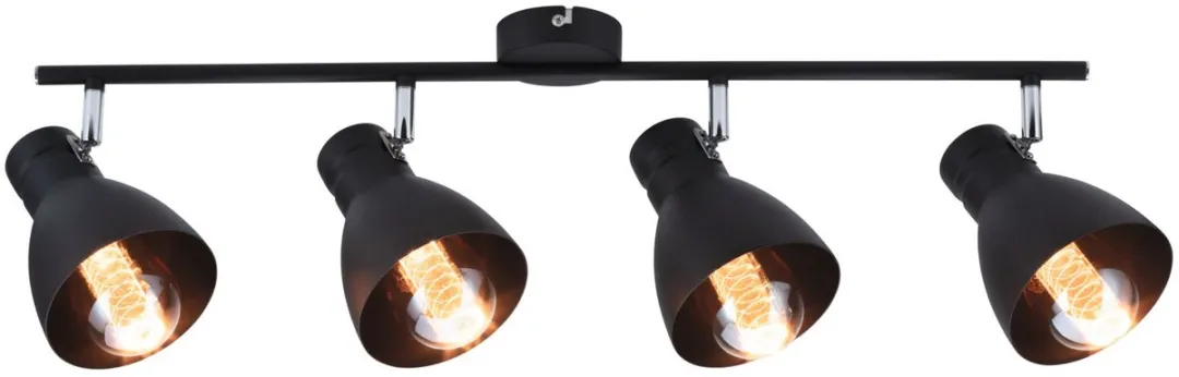 Paulmann Spotlight Davy E27 4x20W - Zwart