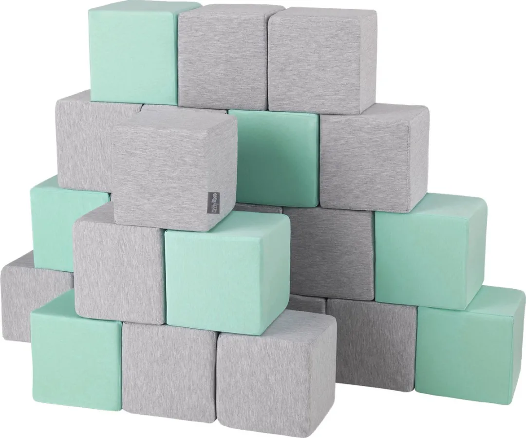 KiddyMoon Zachte Blokken 24 Stuks