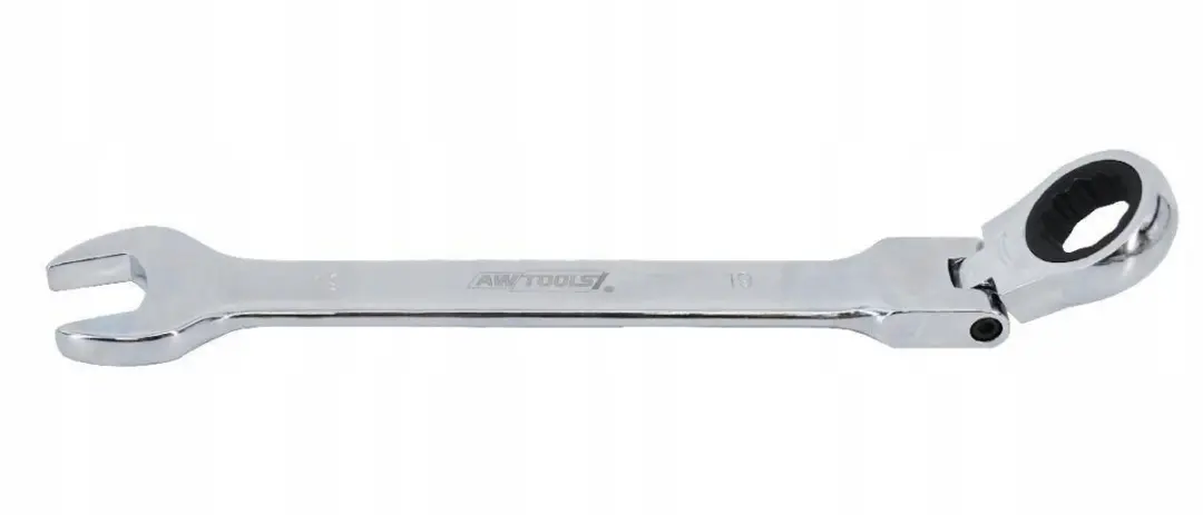 AWTools AW39910 Ringsleutel met Ratel en Scharnier 10mm - afbeelding 4 van 4