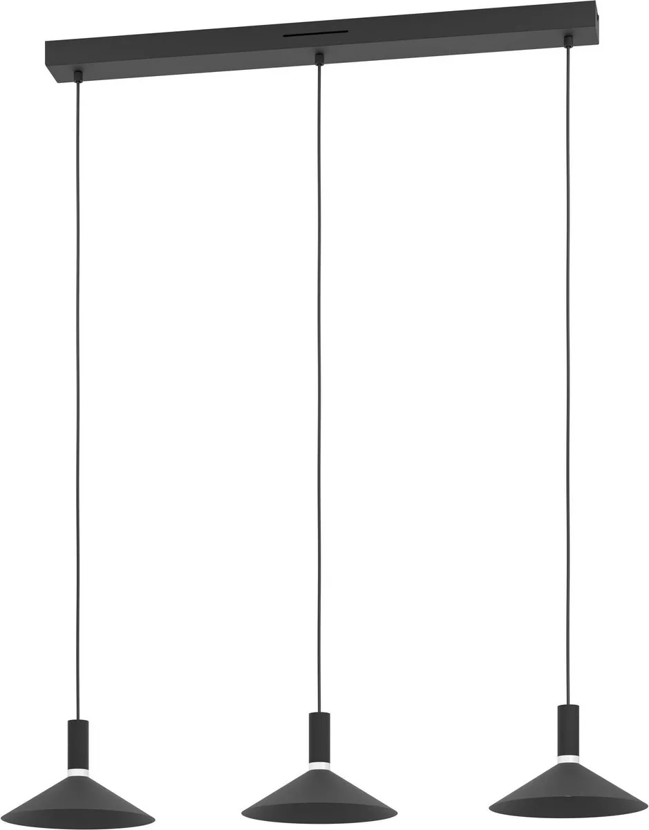EGLO connect.z Conomavilla-Z Smart Hanglamp - 92cm - Zwart/Wit - RGB & Wit - Zigbee